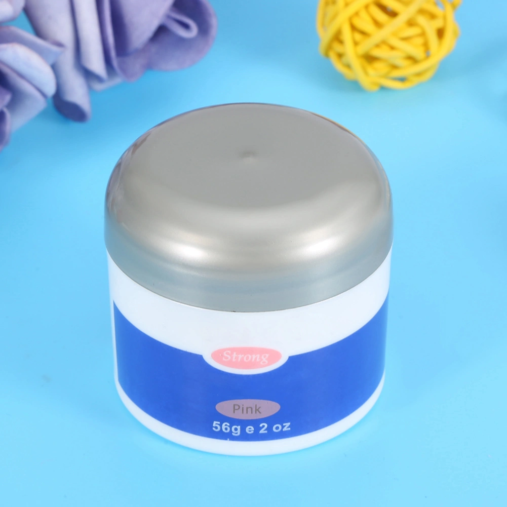 56g Professional Nail Extension Glue Removable Manicure UV Gel Builder (Pink)
