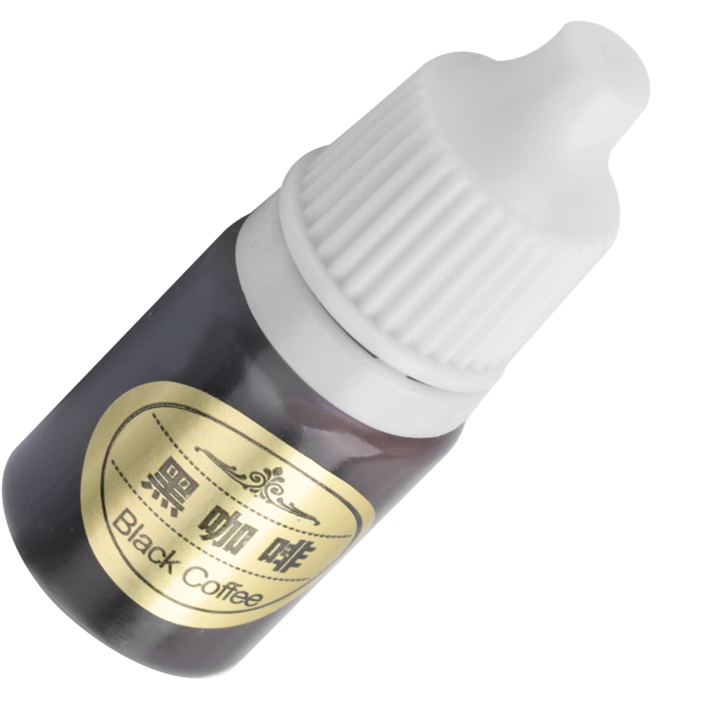 5ml Natural Plant Tattoo Ink Body Paint Pigment Semi-Pernament Makeup Inks (Black Coffee)