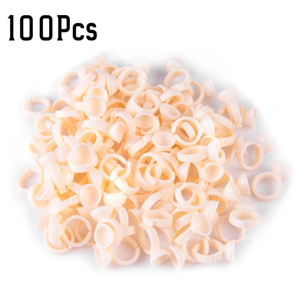 100pcs Silicone Semi permanent Tattoo Ink Ring Cup for Pigment Holder S