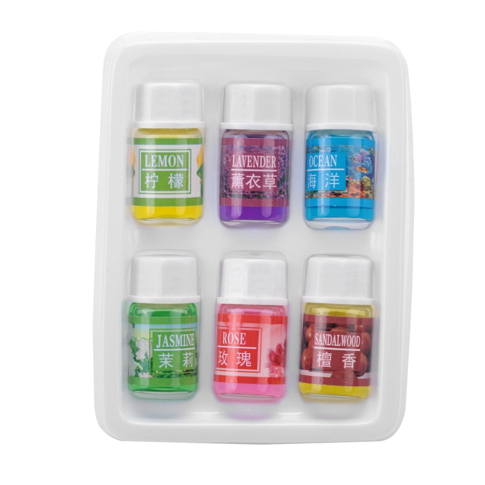 6Pcs 3ML Natural Fragrant Aromatherapy Water soluble Essential Oil Relieve Fatigue 02#