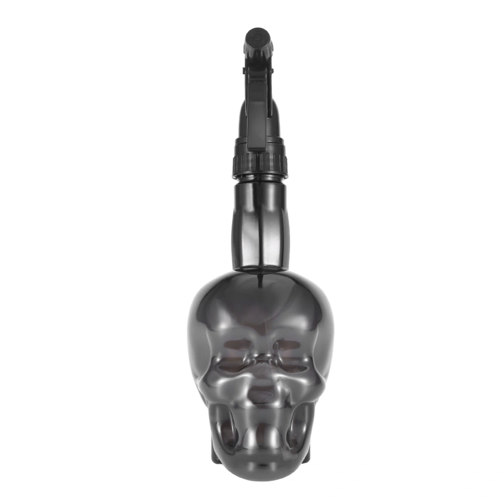 Hairdressing Spray Bottle Refillable Skull Hair Salon Water Mist Sprayer 500ml Black