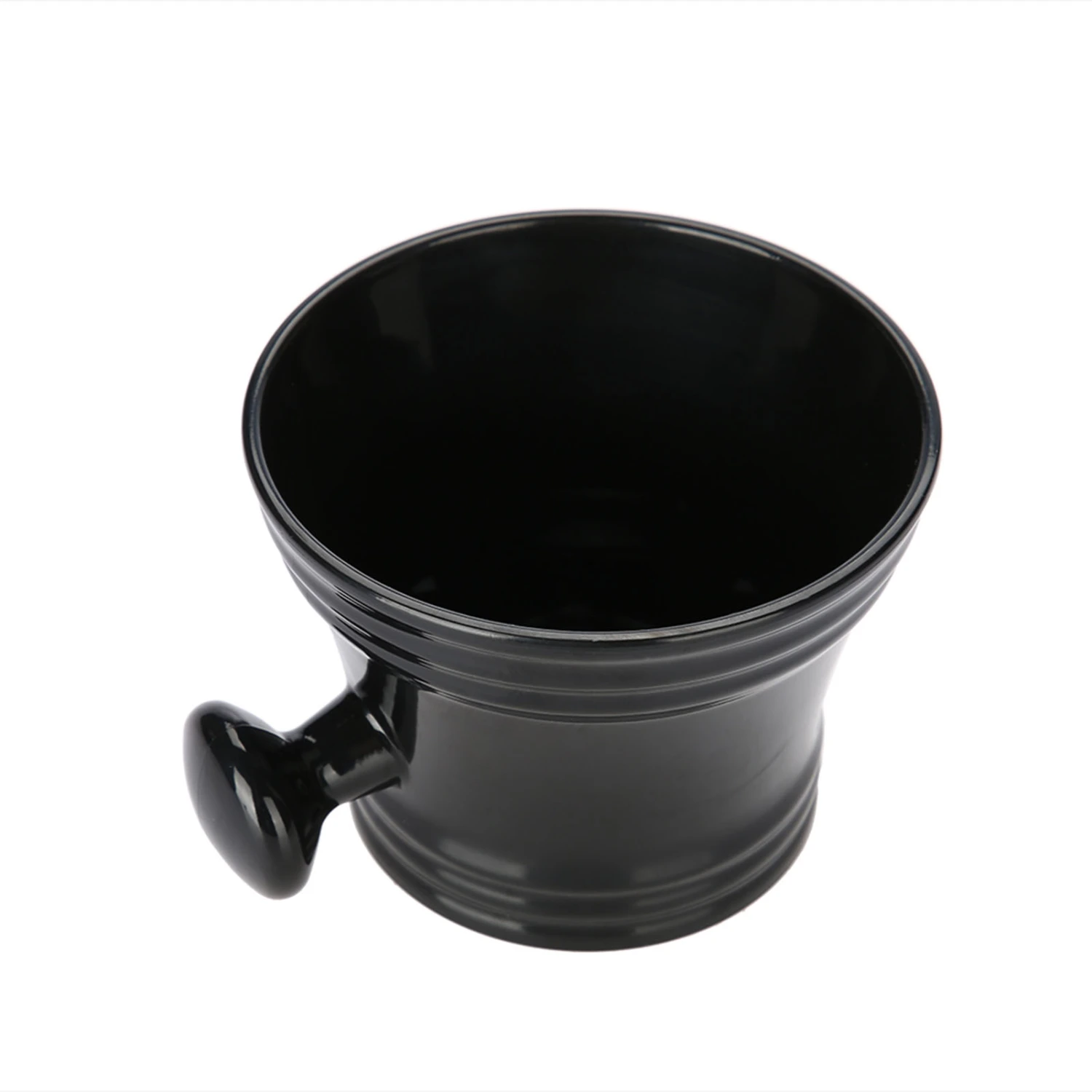 Plastic Shaving Soap Bowl Foam Shaving Soap Cream Bowl Men Shaving Bowl (Black)