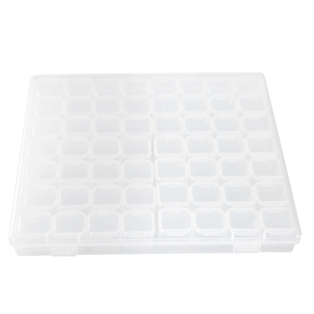 56 Slots Plastic Nail Art Accessory Decorations Jewelry Rhinestone Storage Organizer Box