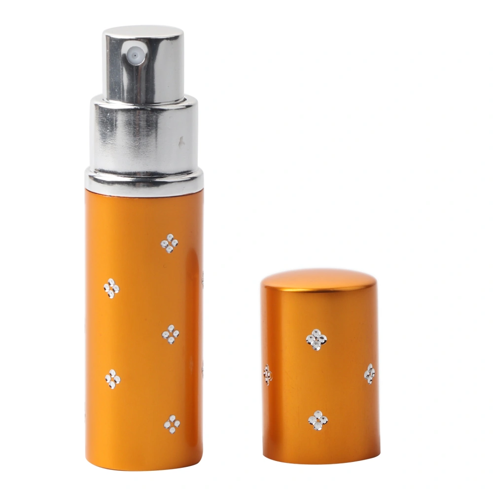 10ml Aluminium Refillable Perfume Bottle Portable Empty Pump Lotion Perfume Atomizer Gold