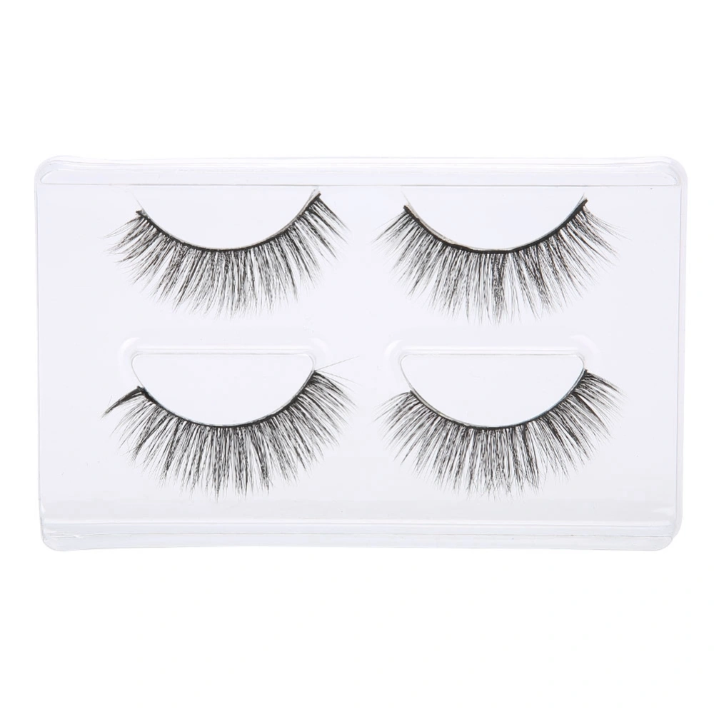 2 Pairs False Eyelashes Volume Long Fake Eye Lashes Bare Makeup Eyelashes 9#