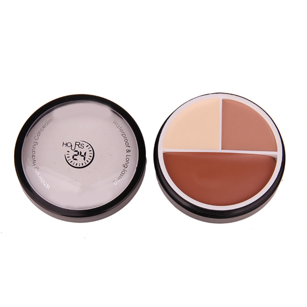 Pressed Concealer Powder Moisturizing Brightening Makeup Facial Contour Matte 101#