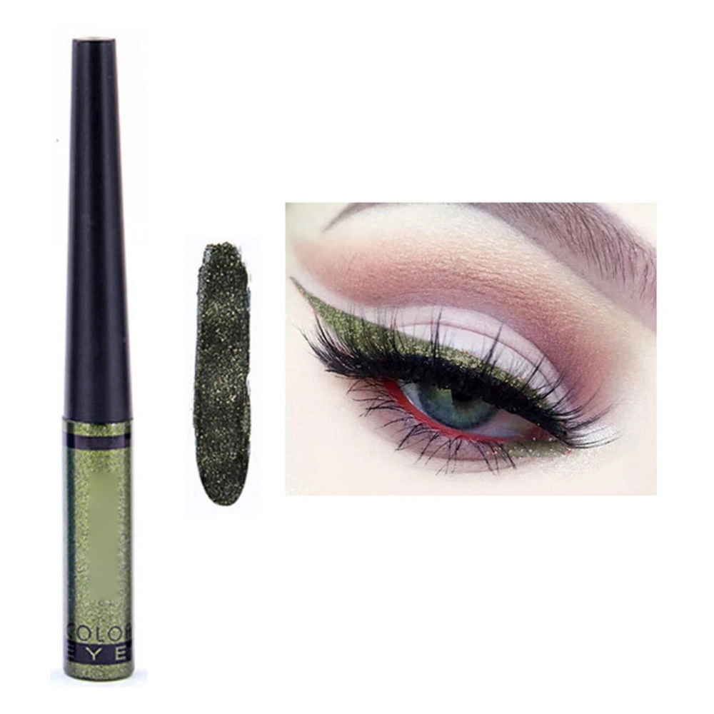 Long Lasting Waterproof Liquid Eyeliner Pencil Eye Makeup Cosmetic Tool #04 Deep Green