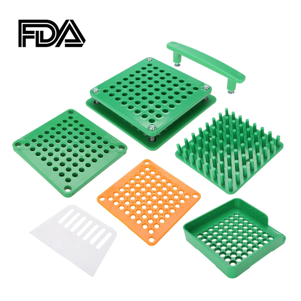 64 Holes Empty Capsule Filler Powder Spreader Plates Capsules Filling Tool 0# Chinese Edition