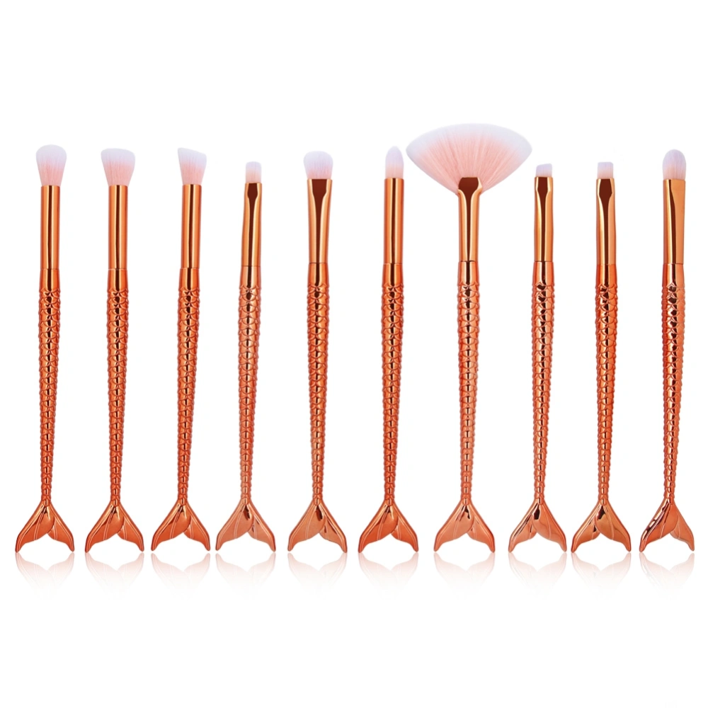 10Pcs Fiber Cosmetic Makeup Brush Eye Shadow Brushes Set Kit Makeup Tool 4#