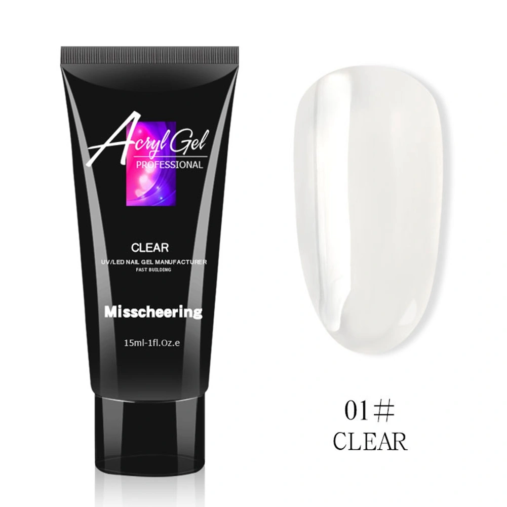 15ml Professional Fast Crystal Nail Extension Glue Manicure UV Gel Builder 1#CLEAR
