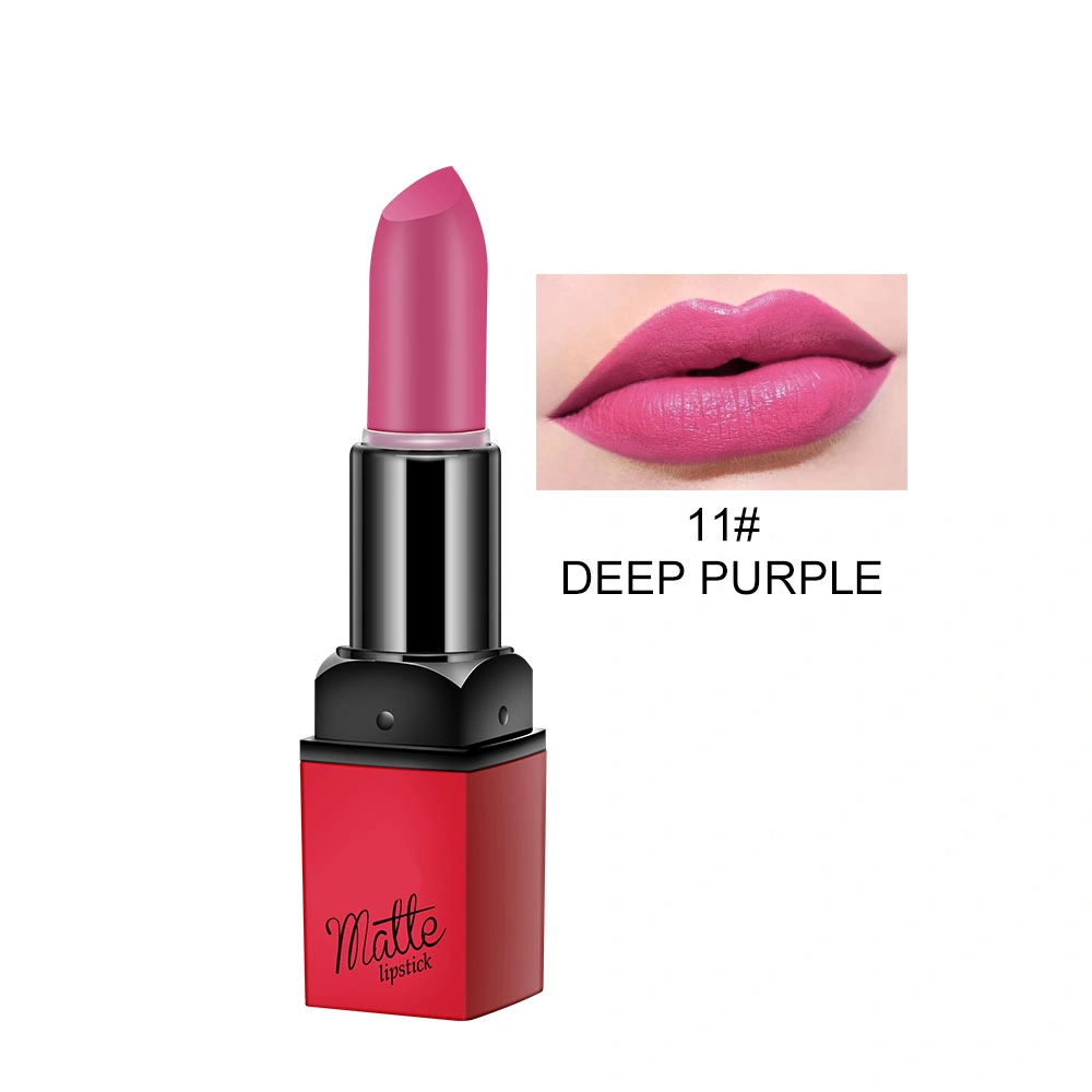 Mist Matte Rectangular Tube Moisturizing Long Lasting Lipstick Makeup 11#