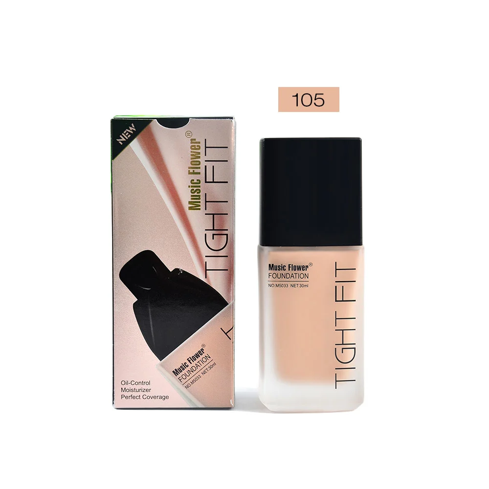 30ml Waterproof Moisturizing Smooth Makeup Base Face Liquid Concealer Foundation 4#