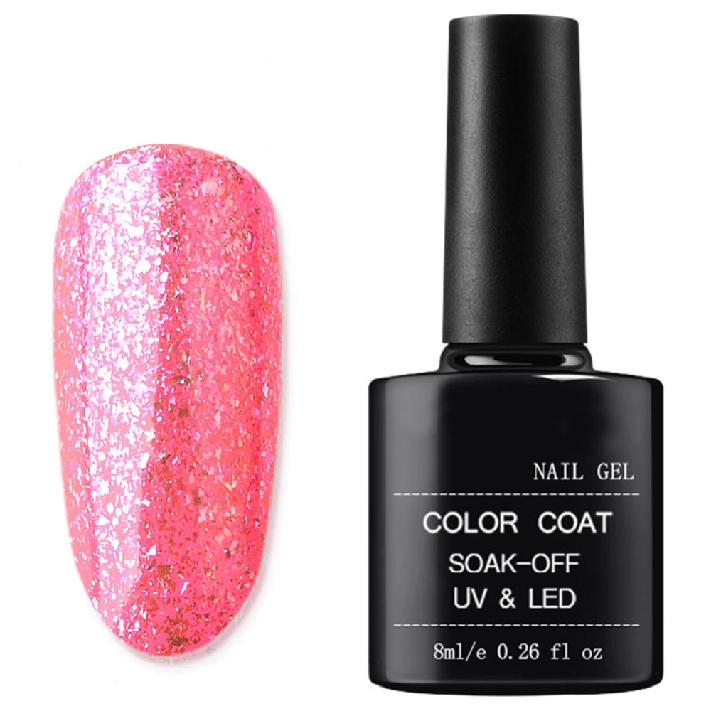 8ml Nail Polish Glitter Shine Soak Off UV/LED Gel Polish Vanish Manicure 10#110