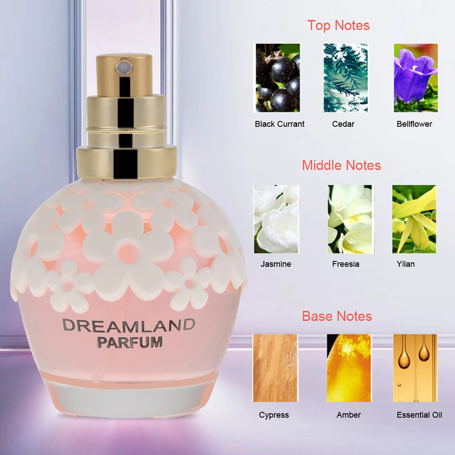 30ml Fantastic Female Original Perfume Atomizer Perfume Bottle Flower Fruit Fragrance 01#