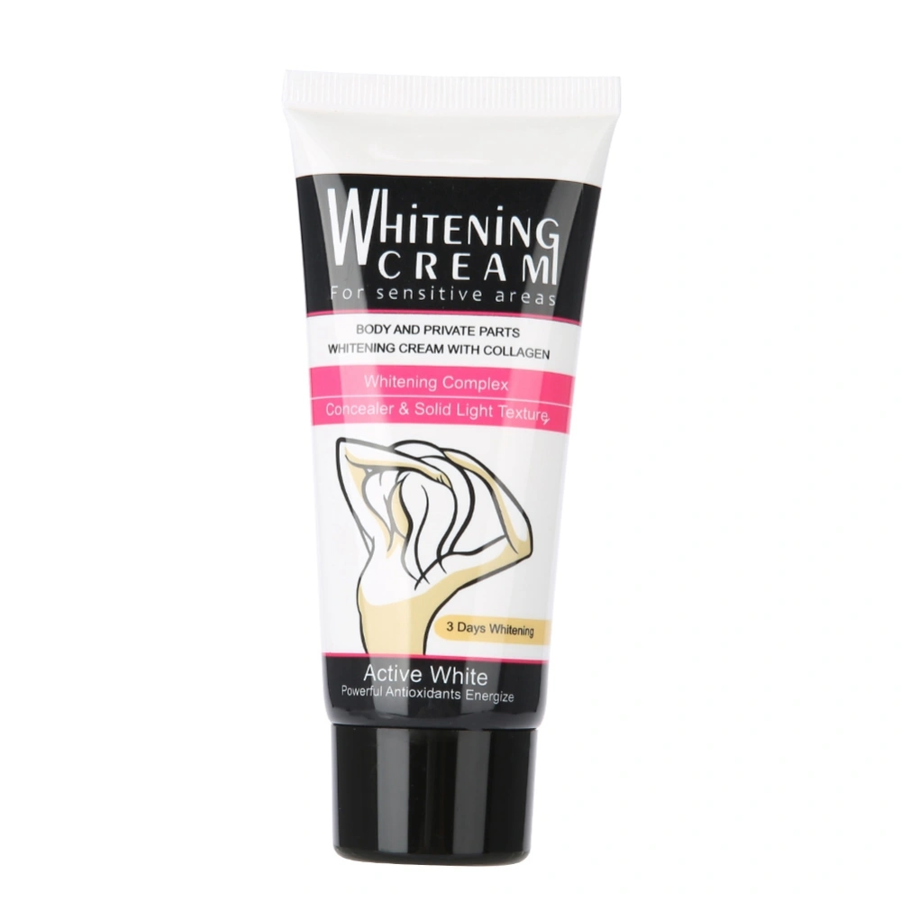 60ml Body Whitening Cream for Sensitive Areas Between Armpit Legs Knees Private Parts