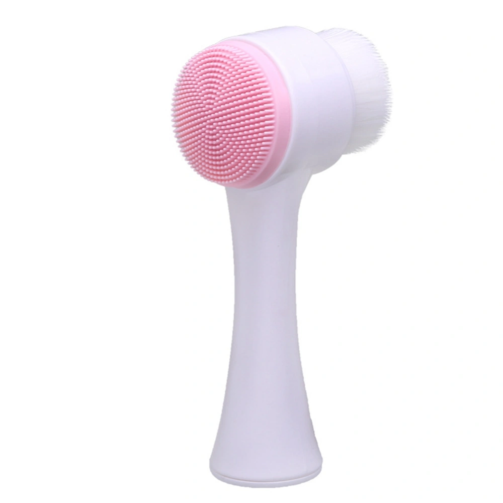 Facial Pores Deep Cleansing Blackhead Removing Face Skin Care Brush (Pink)