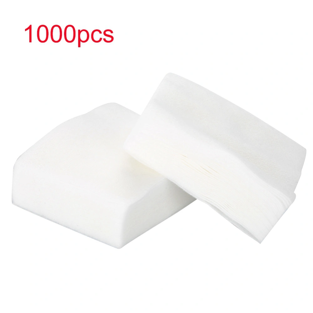 1000Pcs Disposable Cotton Pads Nail Polish Wipes Remover Makeup Cleaner Cotton Wipes