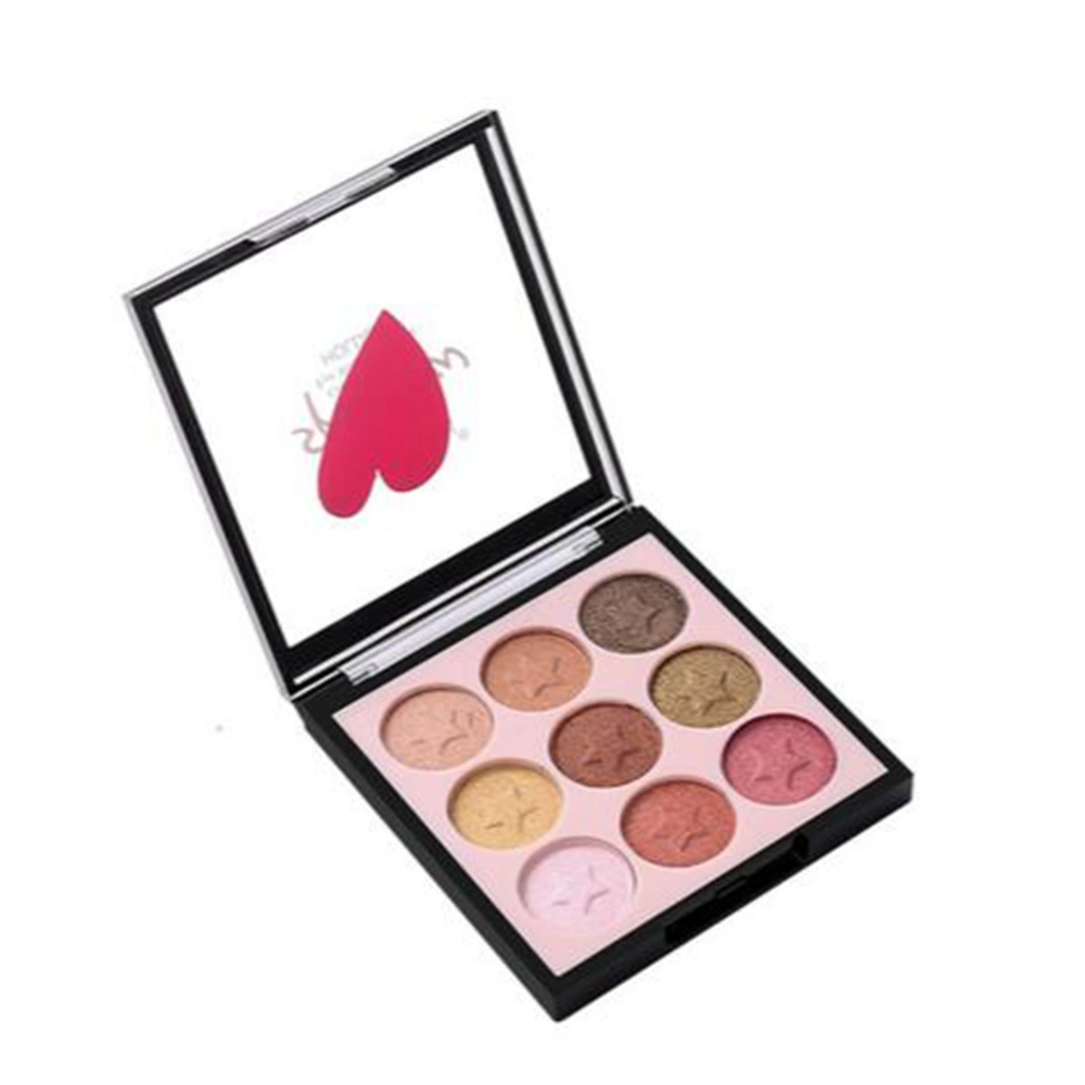 9Colors Eye Shadow Palette Beginner Matte Pearlescent Waterproof Eye Cosmetics Palett 4#