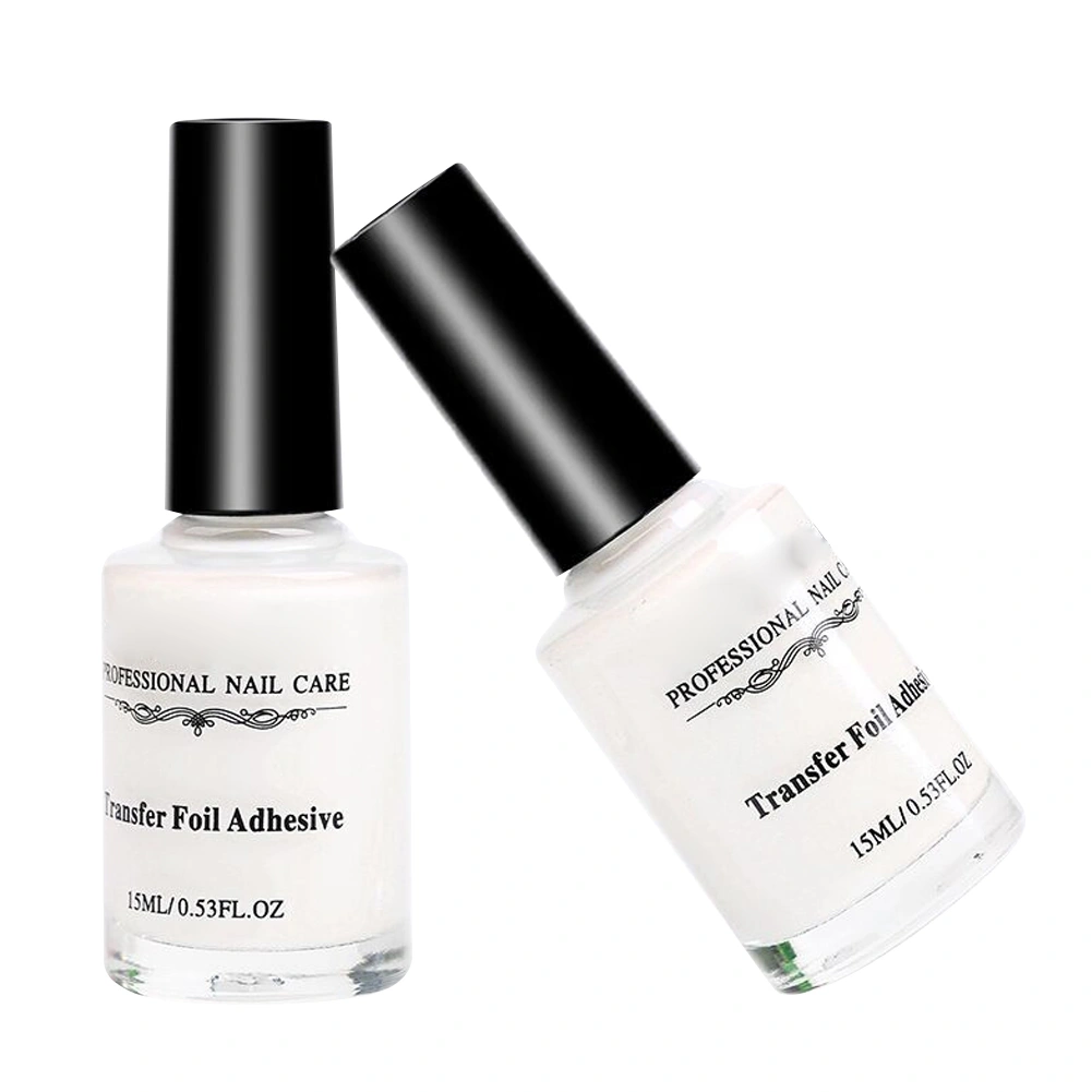 15ml Nail Art White Star Glue Foils UV Gel Polish Transfer Foil Sticker Adhesive Glue