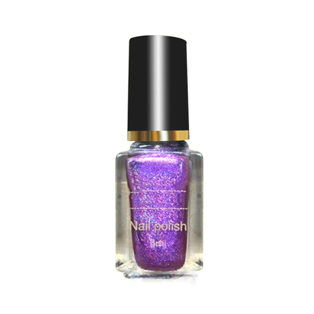 7ml Shiny Nail Polish Gel Sequin Glitter Powder Lacquer Gradient Nail Art Varnish 3#