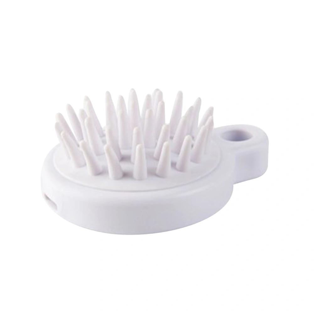 37 Combs Head Massage Brush Scalp Brush Washing Hair Comb Hair Brush White Hard PE Brush