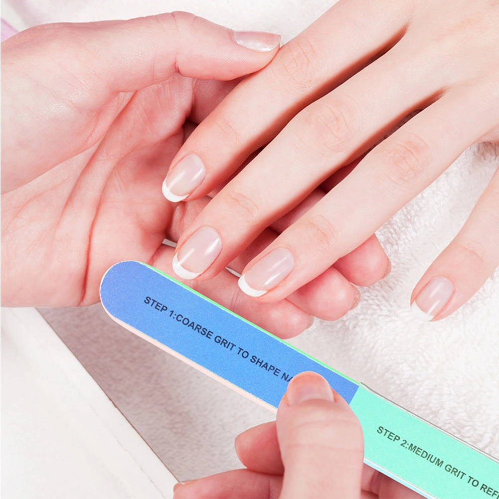 Colorful Multiple Side Nail Art Manicure Pedicure Tool Sanding Sponge Files Buffer Polisher