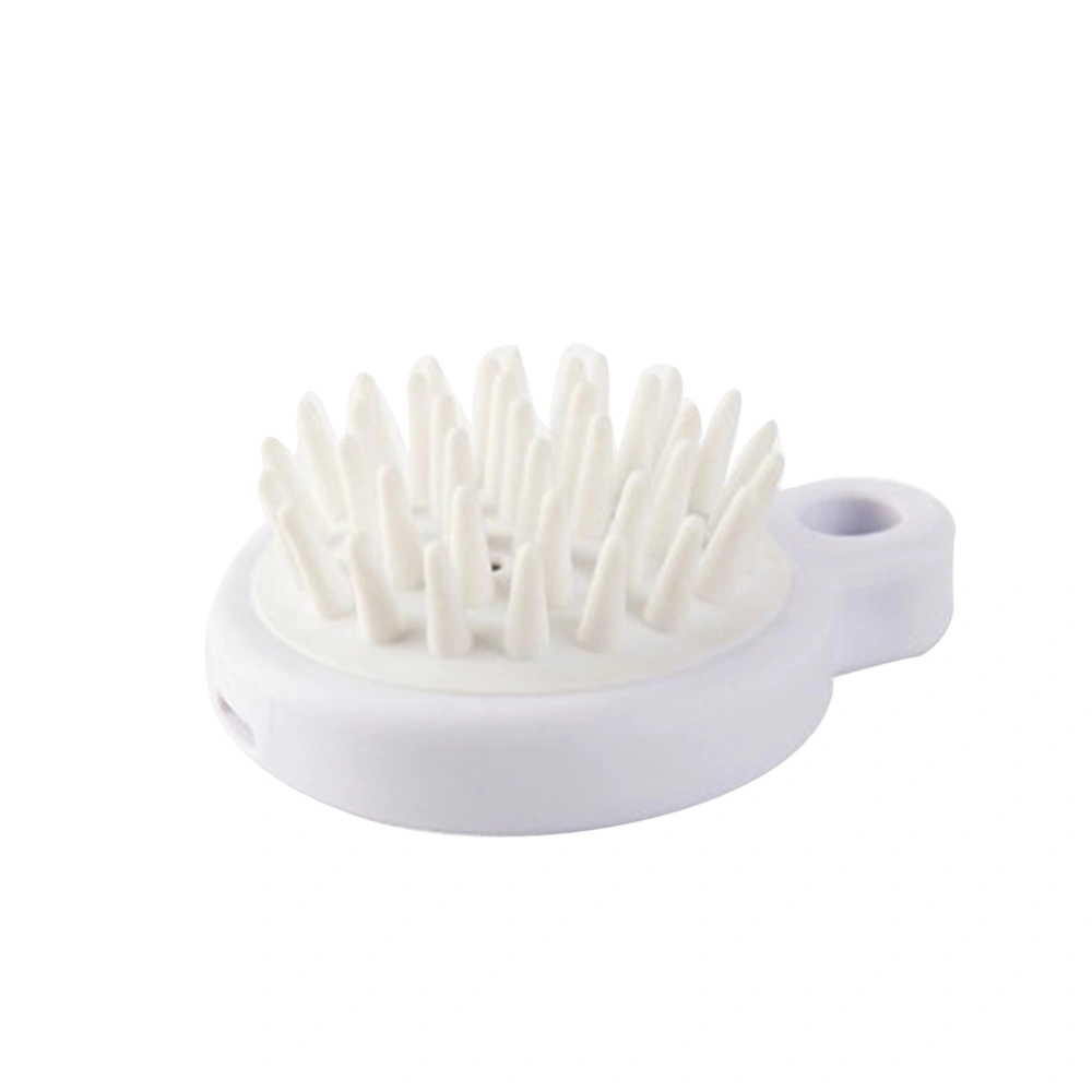 37 Combs Head Massage Brush Scalp Brush Washing Hair Comb Hair Brush Beige Silicone Soft Brush