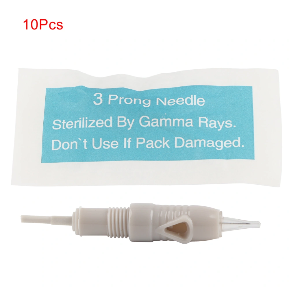 10Pcs Eyebrow Lip Tattoo Cartridge Rotary Micro needle Disposable Sterile Needle (3P)