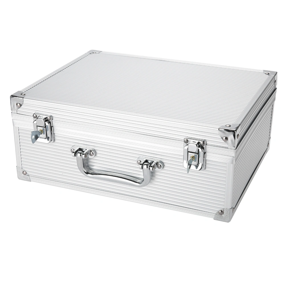 Aluminum Tattoo Machine Storage Case Carrying Box Empty Organizer Foam Pad 02#Silver