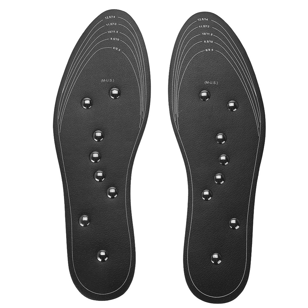 New Unisex Acupressure Therapy Insoles Comfortable Foot Massage Pads L (Size 41-46)