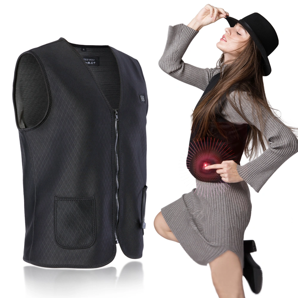 Heated Vest, USB Rechargeable Battery Electric Vest with Magnetic Therapy