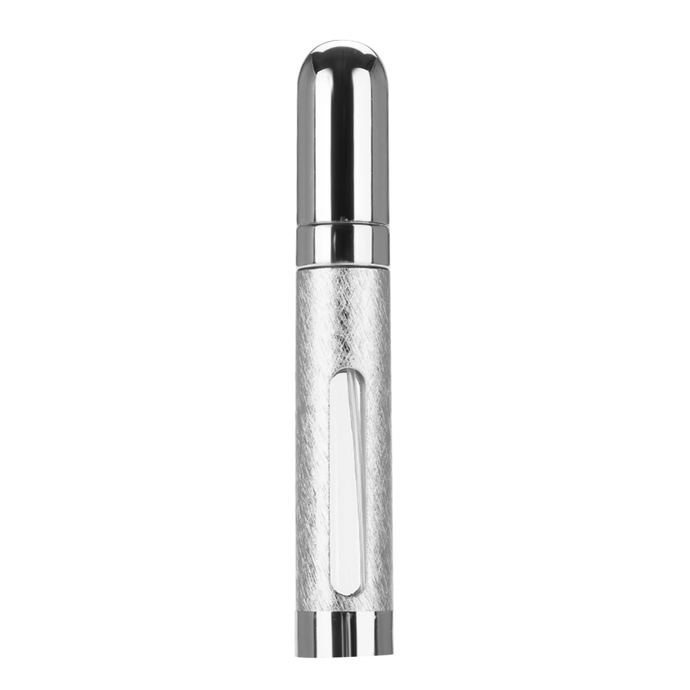 12ml Mini Empty Glass Refillable Perfume Atomizer Bottle Empty Spray Bottle for Outgoing Silver