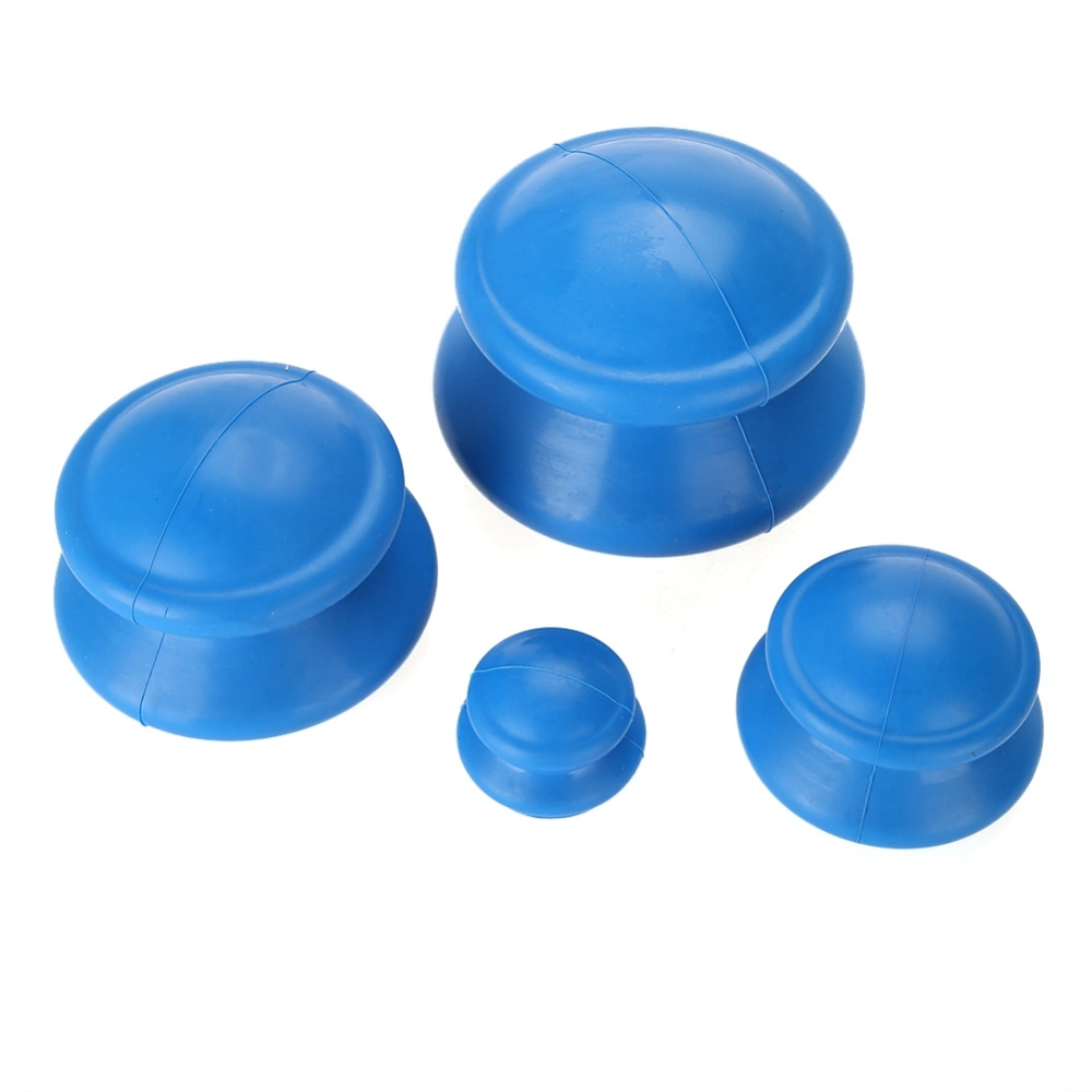 4pcs Silicone Vacuum Cups Chinese Medical Cupping Health Care Massage Product