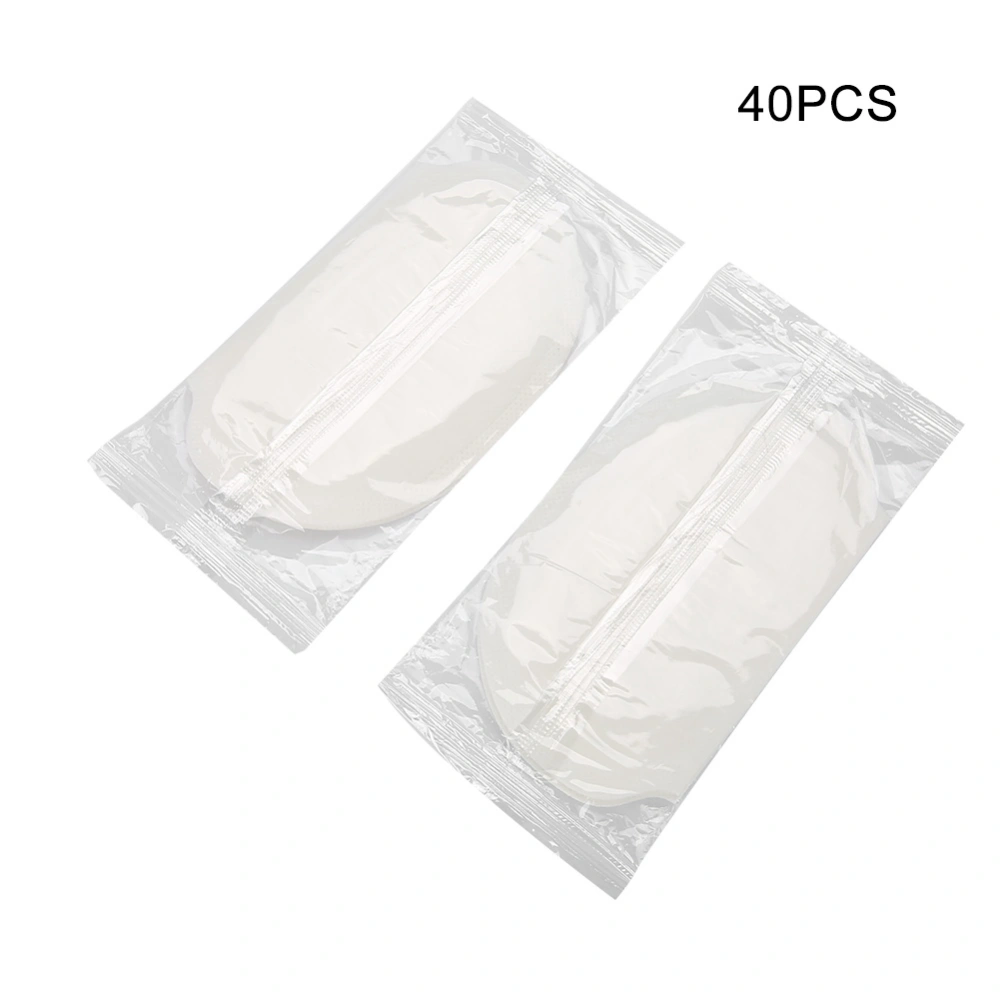 Disposable Underarm Sweat Absorbent Pads Unisex Cotton Armpit Sweat Guard 40pcs