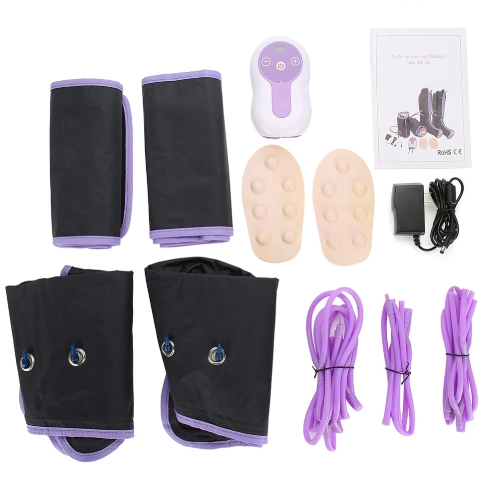 Air Compression Leg Massager Electric Circulation Leg Wraps For Foot Ankles Calf Therapy US Plug 110‑240V