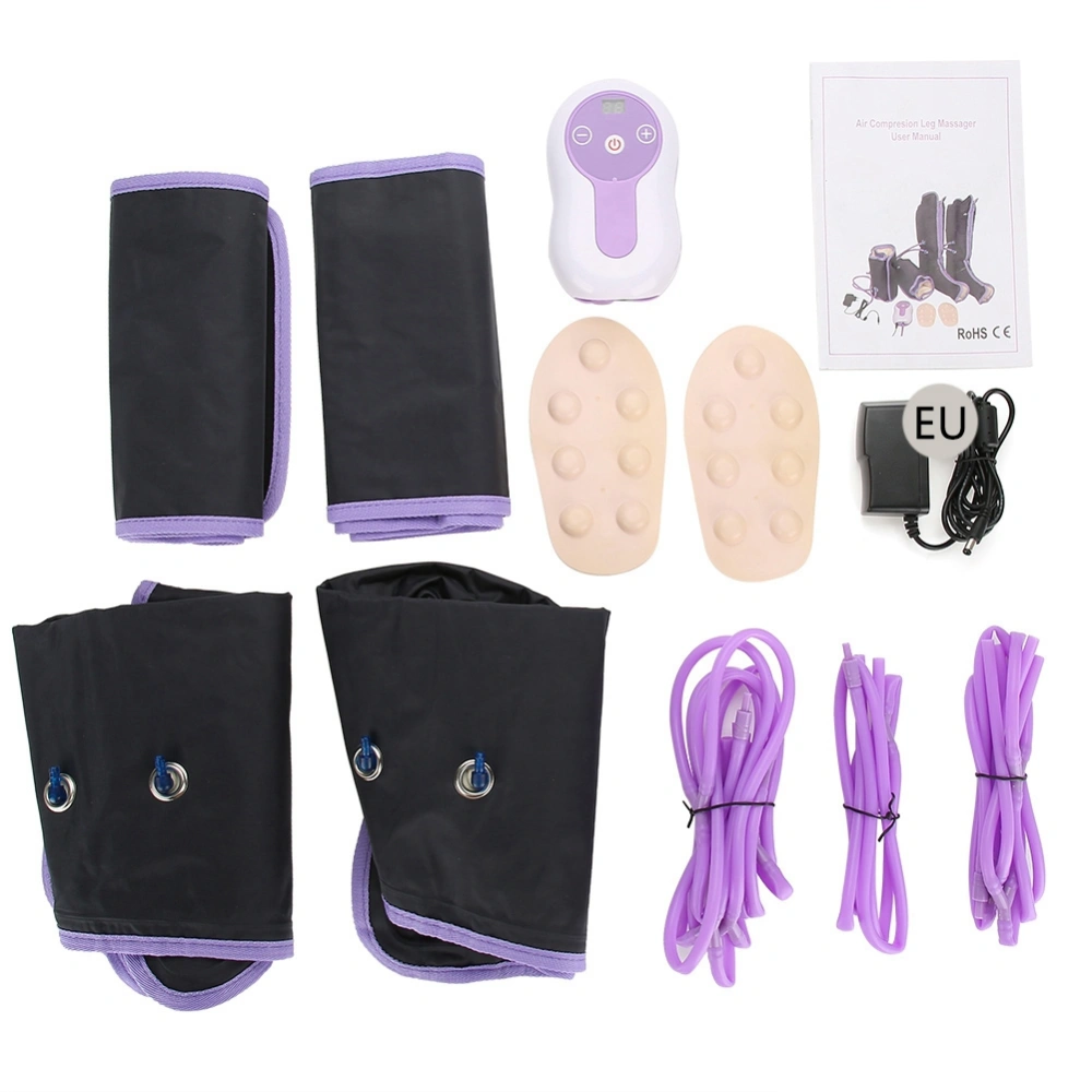 Air Compression Leg Massager Electric Circulation Leg Wraps For Foot Ankles Calf Therapy EU Plug 110‑240V