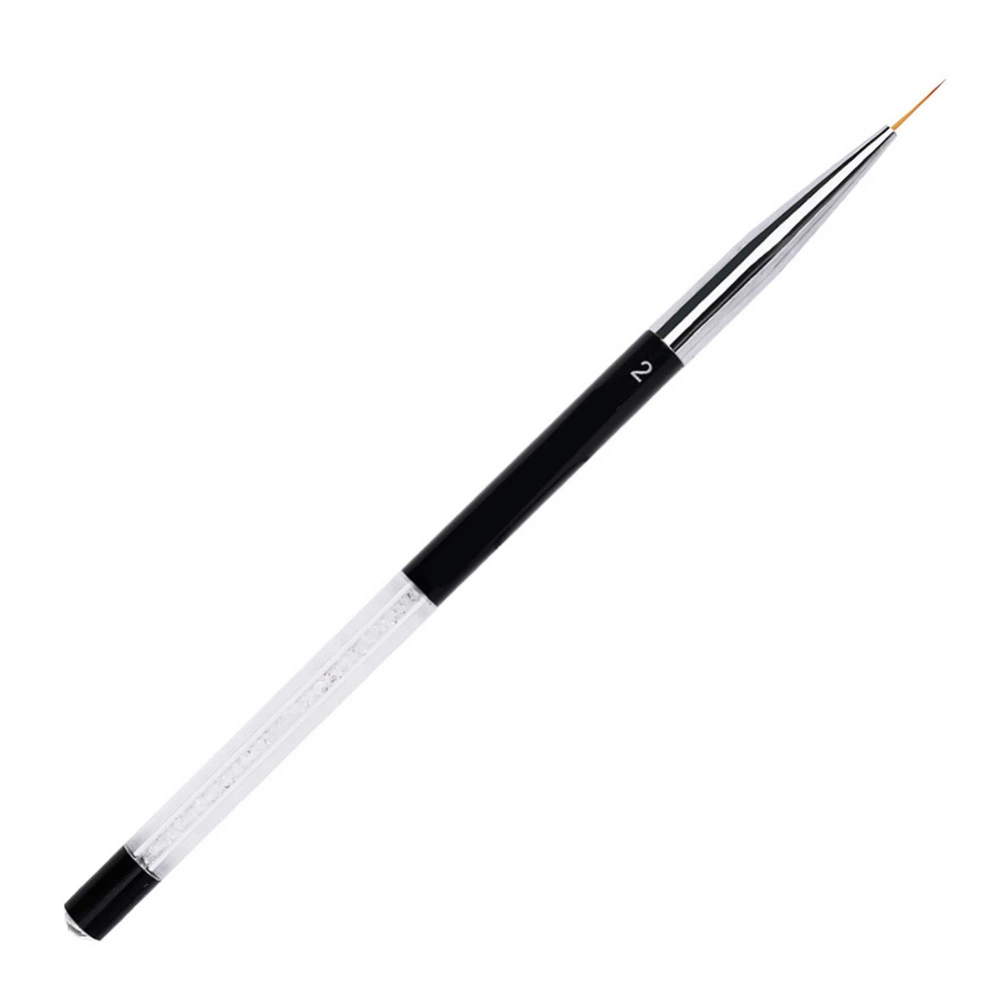 1Pcs Nail Art Liner Pen Brush Nail Drawing Painting Manicure Tool 02#