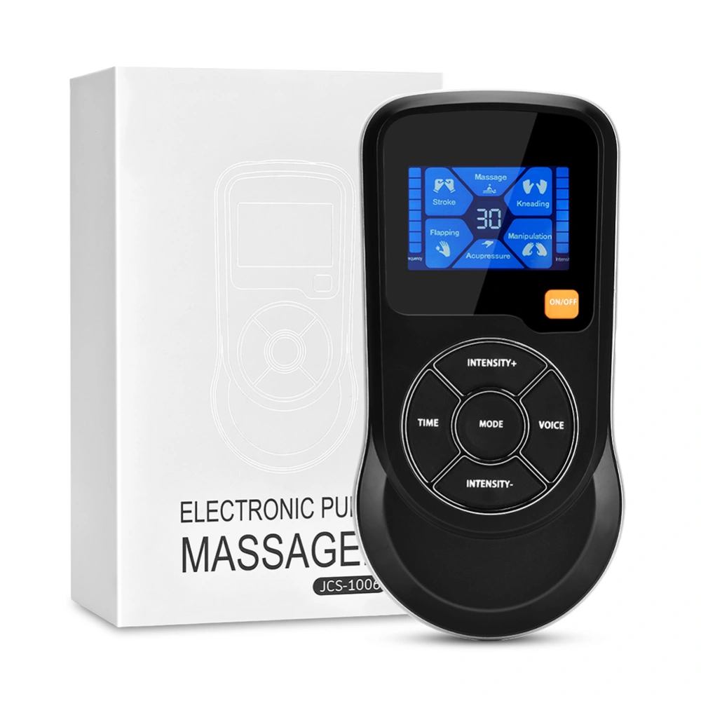 Smart Muscle Electrostimulator Control Voice Massage 6 Modes 15 Levels With USB Cable