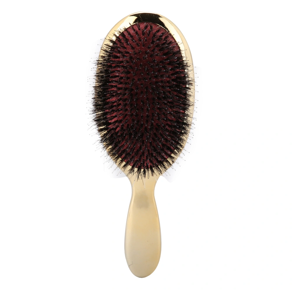 2 Colors Oval Nylon Bristle Hair Massage Comb Anti Static Scalp Hair Brush Gold