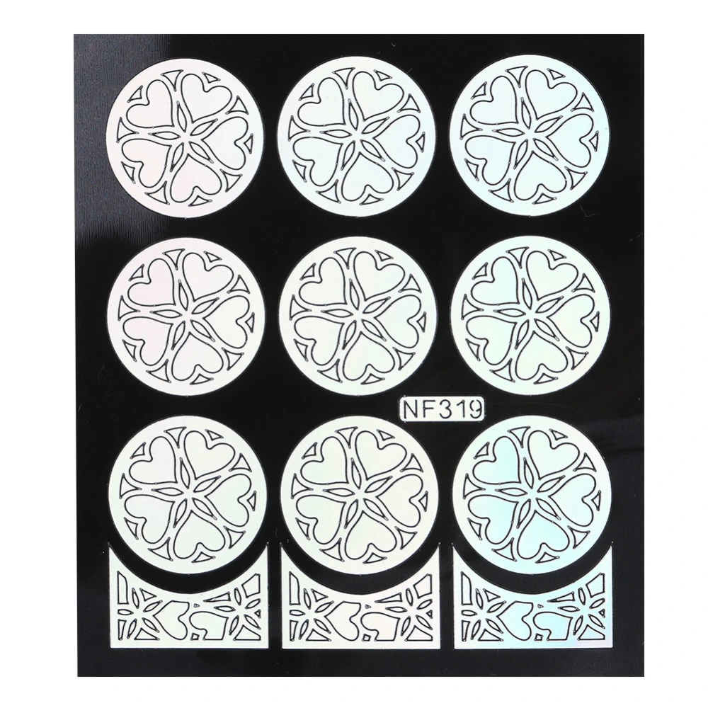 Nail Art Nail Art Sticker Sticker Manicure Flower Template Stencil Decals NF319