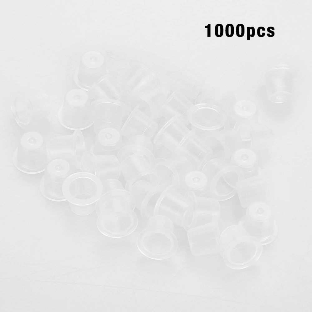 1000Pcs Tattoo Ink Cup Plastic Pigment Holder Permanent Makeup Supplies M