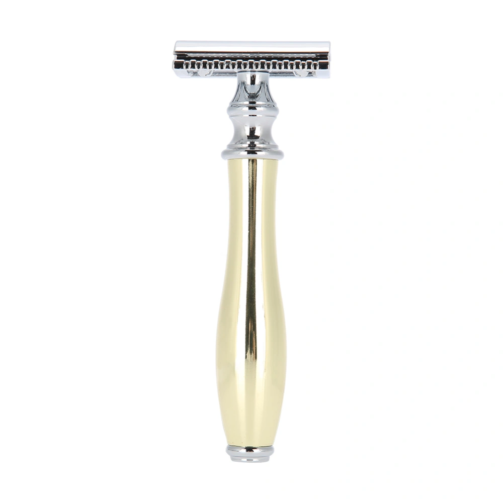 Classic Safety Razor Double Edge Vintage Blade Manual Shaving Tool Gold