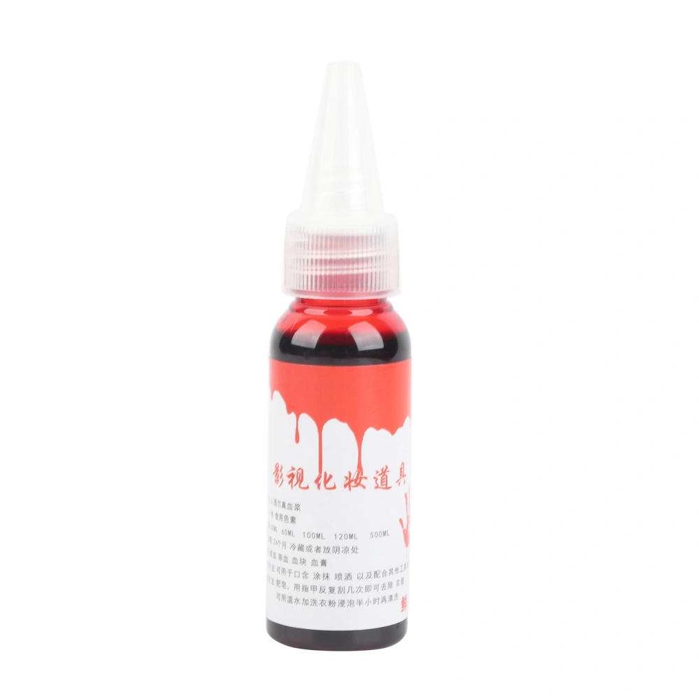 30ml Professional Fake Blood Special Halloween Wound Scars Zombie Fancy Make Up Fake Blood