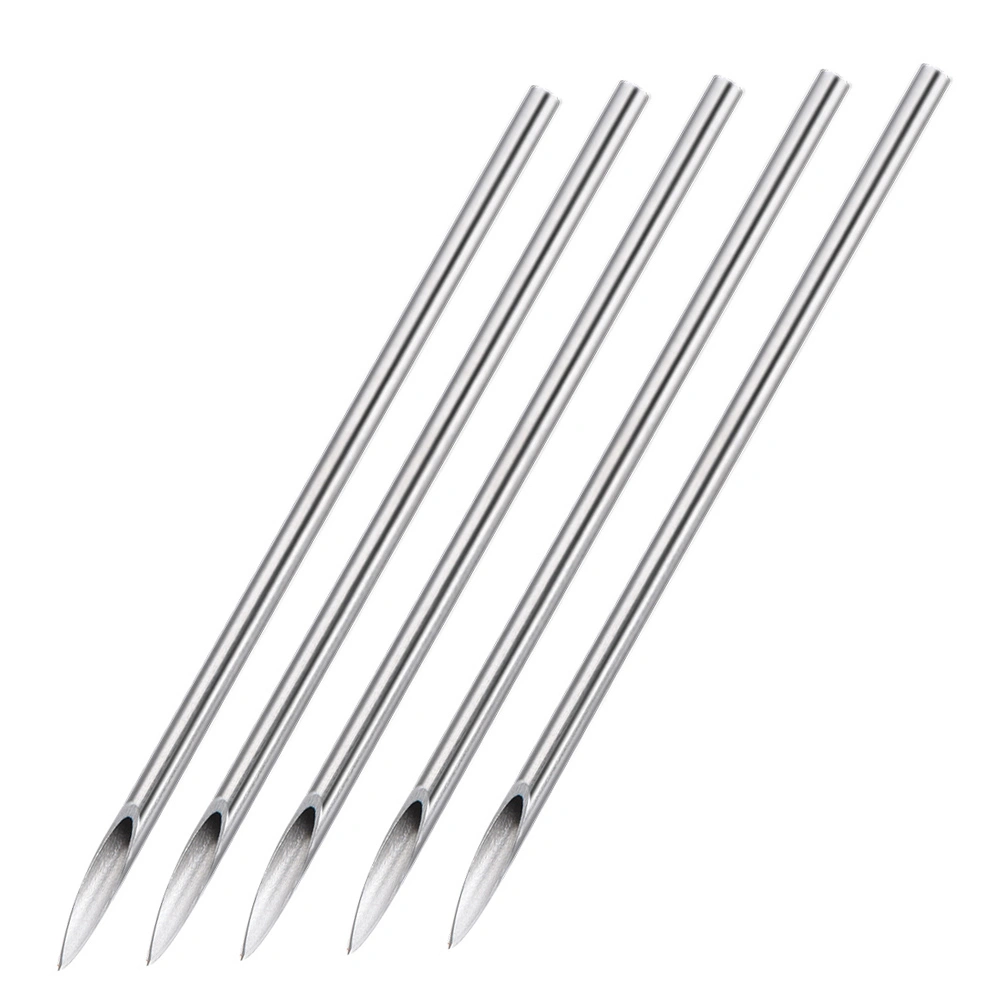 100PCS Piercing Needles Sterile Disposable Tattoo Piercing Needles for Nose Ear Lip (18G)