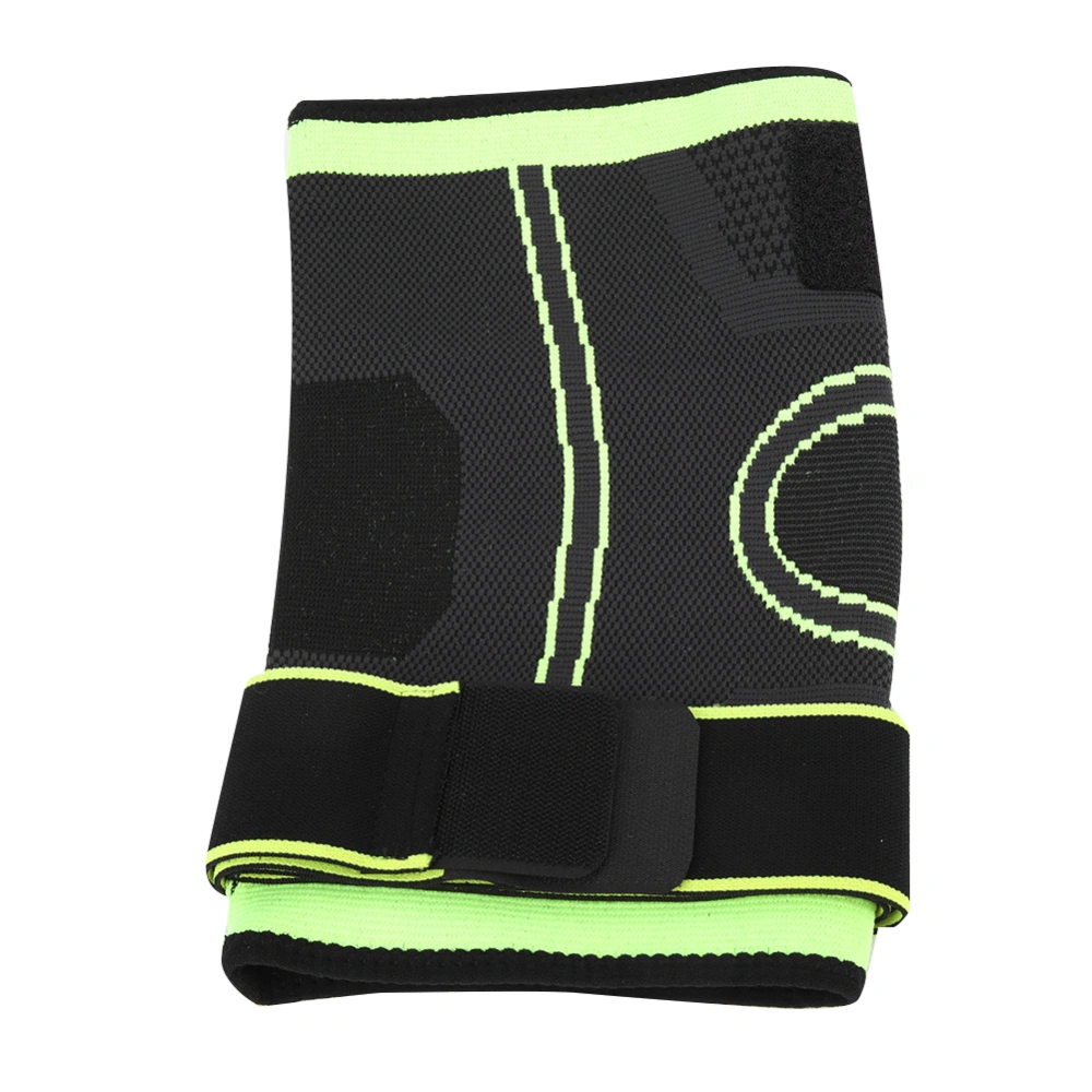 Knee Support Brace Guard Adjustable Band Knees Sleeve Protector Outdoor Indoor Sports Green L