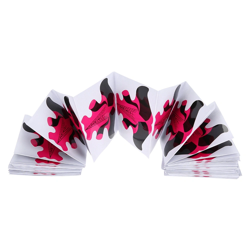 100pcs Nail Forms for Nail Extension UV Builder Paper Tray Nail Art Accessories