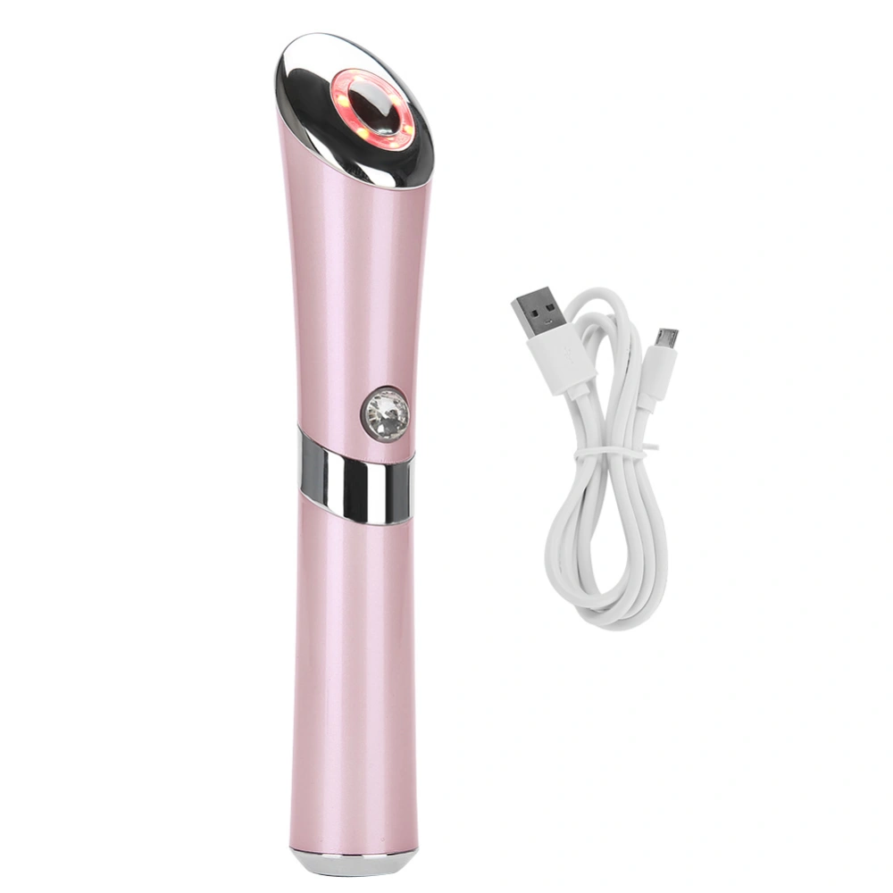 Handheld Electric Magnet Ion Photon therapy Eye Beauty Machine Wrinkles Acne Removal(Rose Gold)