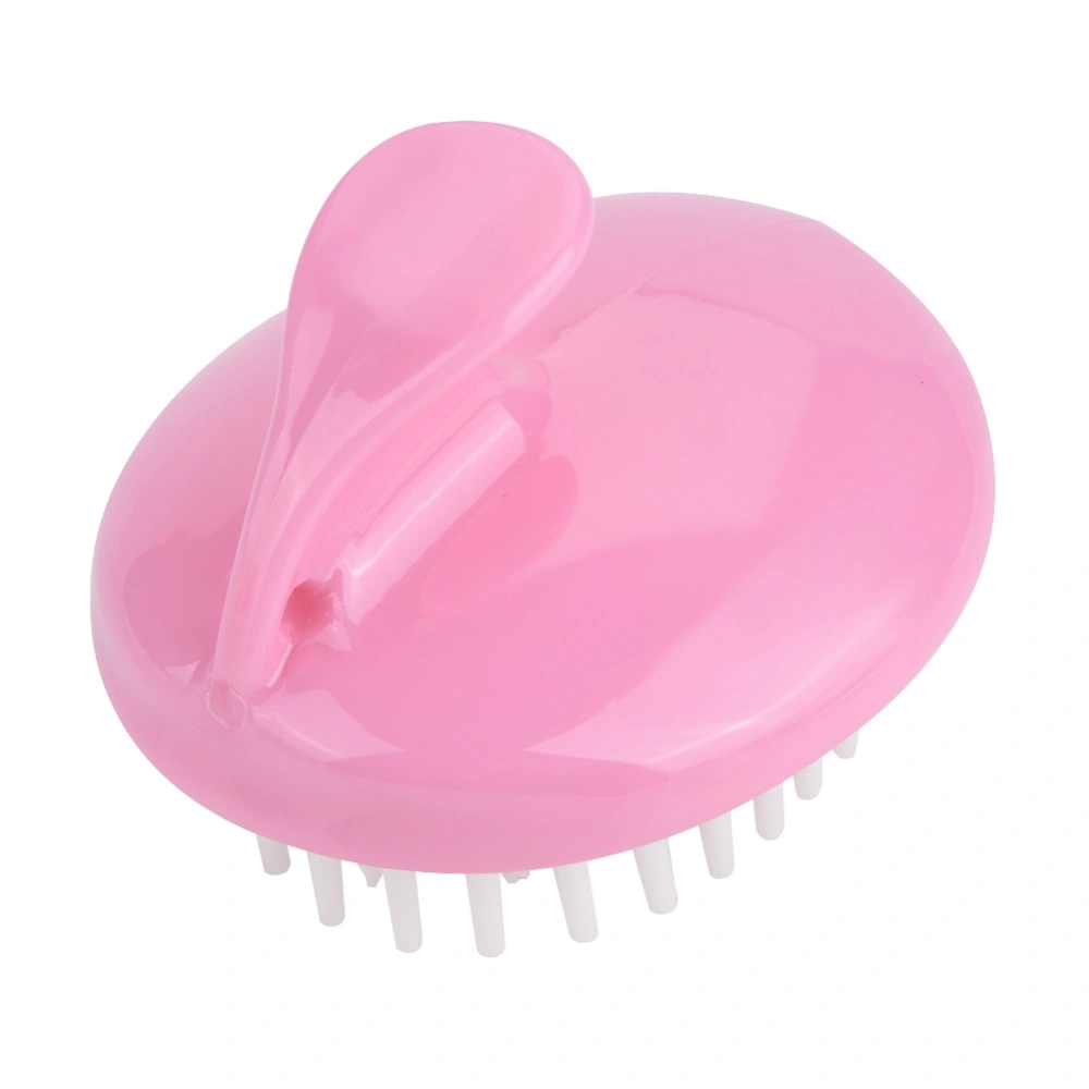 Massage Brush Waterproof Hair Scalp Scrubber Body Stress Fatigue Relief Massager Pink