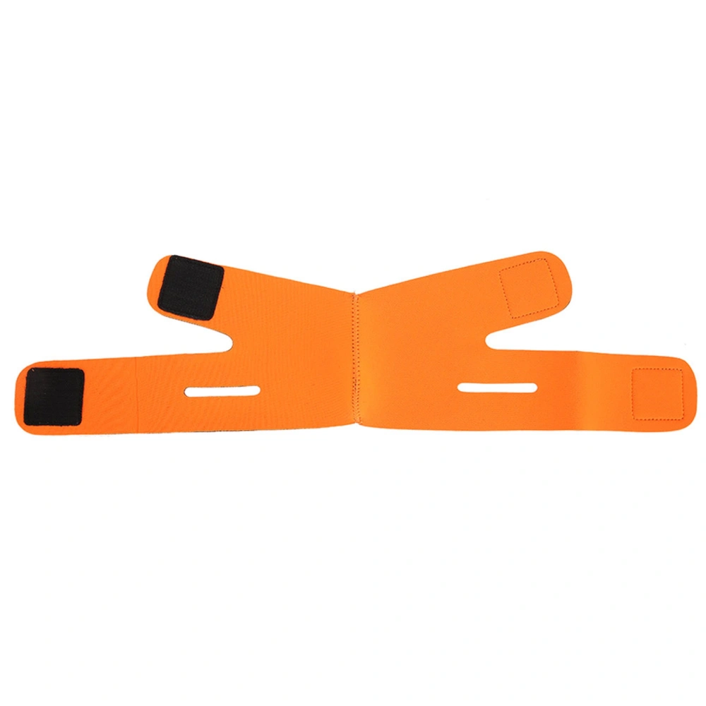 Face Slimming Bandage Belt FaceLift Double Chin Skin Strap (Orange)