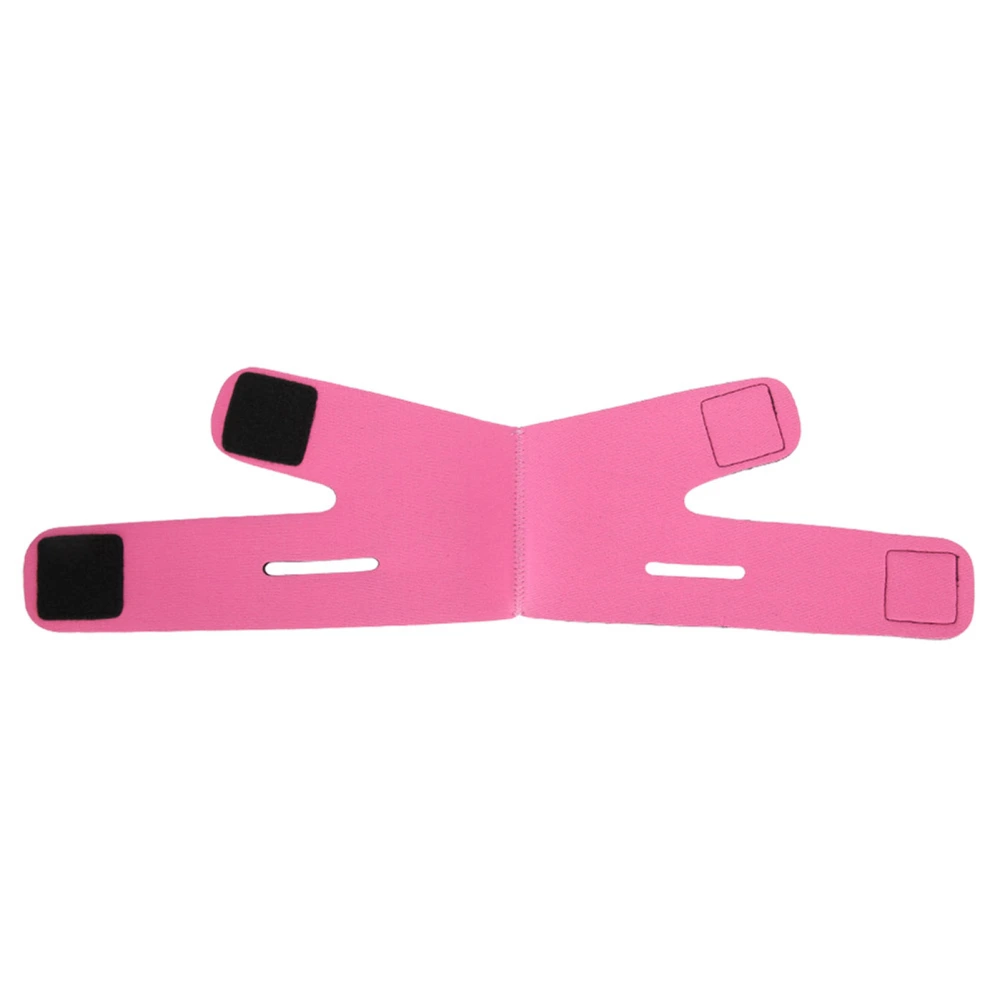 Face Slimming Bandage Belt FaceLift Double Chin Skin Strap (Rose Red)